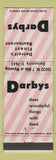 Matchbook Cover - Darbys Detroit MI