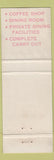 Matchbook Cover - Darbys Detroit MI