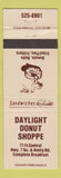 Matchbook Cover - Daylight Donut Shoppe