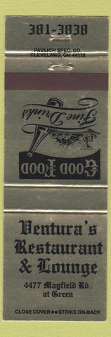 Matchbook Cover - Ventura's Restaurant Lounge