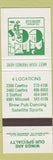 Matchbook Cover - CC's Restaurant Mississauga ON