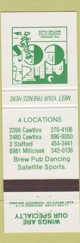 Matchbook Cover - CC's Restaurant Mississauga ON