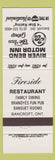 Matchbook Cover - River Bend Motor Inn Bancroft ON