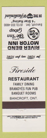 Matchbook Cover - River Bend Motor Inn Bancroft ON