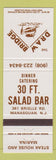 Matchbook Cover - Draw Bridge Steak House Manasquan NJ