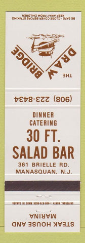 Matchbook Cover - Draw Bridge Steak House Manasquan NJ