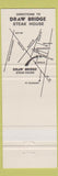 Matchbook Cover - Draw Bridge Steak House Manasquan NJ