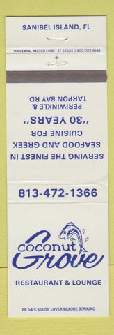 Matchbook Cover - Coconut Grove Restaurant Sanibel Island FL