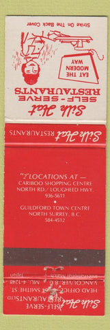 Matchbook Cover - Silk Hat Restaurants Vancouver BC North Surrey girlie
