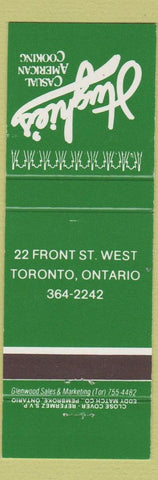 Matchbook Cover - Hughie's Restaurant Toronto ON
