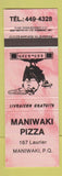 Matchbook Cover - Maniwaki Pizza QC