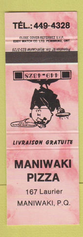 Matchbook Cover - Maniwaki Pizza QC