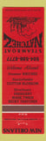 Matchbook Cover - Steamboat Natchez New Orleans LA