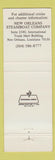 Matchbook Cover - Steamboat Natchez New Orleans LA