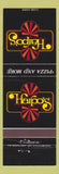 Matchbook Cover - Harop's Pizza Lethbridge AB Regina Saskatoon SK