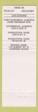 Matchbook Cover - Harop's Pizza Lethbridge AB Regina Saskatoon SK