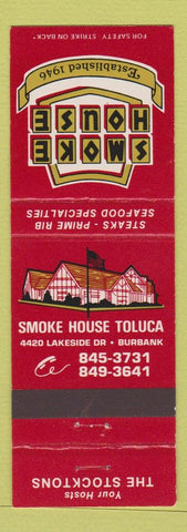Matchbook Cover - Smoke House Burbank CA
