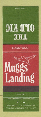 Matchbook Cover - Old Vic Mugg's Landing Toronto ON