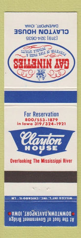Matchbook Cover - Gay Nineties Davenport IA
