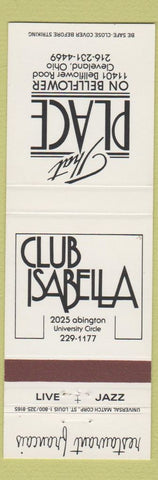 Matchbook Cover - That Place Club Isabella Cleveland OH