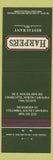 Matchbook Cover - Harper's Restaurant Columbia SC Charlotte NC