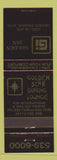 Matchbook Cover - Golden Inn Golden Star Restaurant Grande Prairie AB