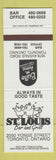 Matchbook Cover - St Louis Bar Grill Toronto ON