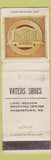 Matchbook Cover - Florsheim Shoes Vaters Hagerstown MD WORN