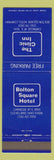 Matchbook Cover - Clinic Inn Bolston Square Hotel Cleveland OH