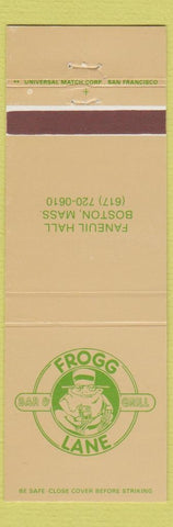 Matchbook Cover - Frogg Lane Bar frog Boston MA
