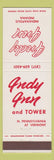 Matchbook Cover - Indy Inn and Tower Indianapolis IN