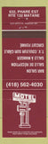 Matchbook Cover - Motel LE Campagnard QC