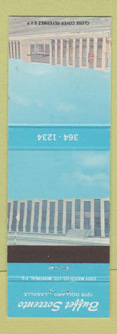 Matchbook Cover - Buffet Sorrento LaSalle QC