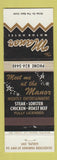 Matchbook Cover - Manor Motor Hotel Guelph ON