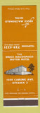 Matchbook Cover - Bruce Macdonald Motor Hotel Ottawa ON