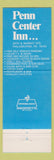 Matchbook Cover - Penn Center Inn Philadelphia PA