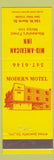 Matchbook Cover - Mid American Inn Waukesha WI