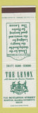 Matchbook Cover - Lenox Hotel Boston MA