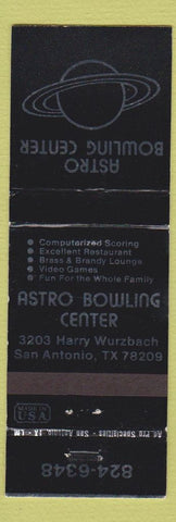 Matchbook Cover - Astro Bowling Center San Antonio TX