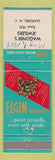 Matchbook Cover - Elgin Watches Wagoner's Jewelry Sanford NC WRITING