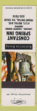 Matchbook Cover - Constant Spring Inn Front Royal VA