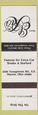 Matchbook Cover - Fiore's El Rio Warren OH restaurant