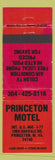 Matchbook Cover - Princeton Motel WV WEAR