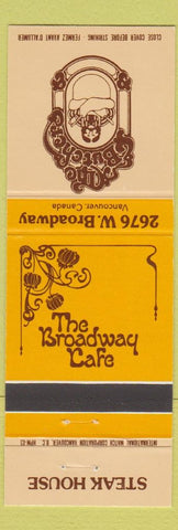 Matchbook Cover - The Butcher Steak House Vancouver BC