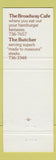 Matchbook Cover - The Butcher Steak House Vancouver BC