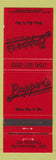 Matchbook Cover - Bopper's Bar Boogie Charlotte NC