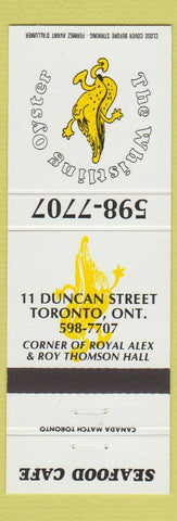 Matchbook Cover - Whistling Oyster Seafood Toronto ON
