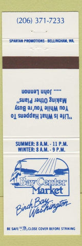 Matchbook Cover - Bay Center Market Birch Bay WA
