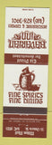 Matchbook Cover - Bavarian Inn Restaurant Milton? ON?