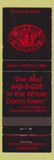Matchbook Cover - Firehouse BBQ San Francisco CA Burlingame Larkspur